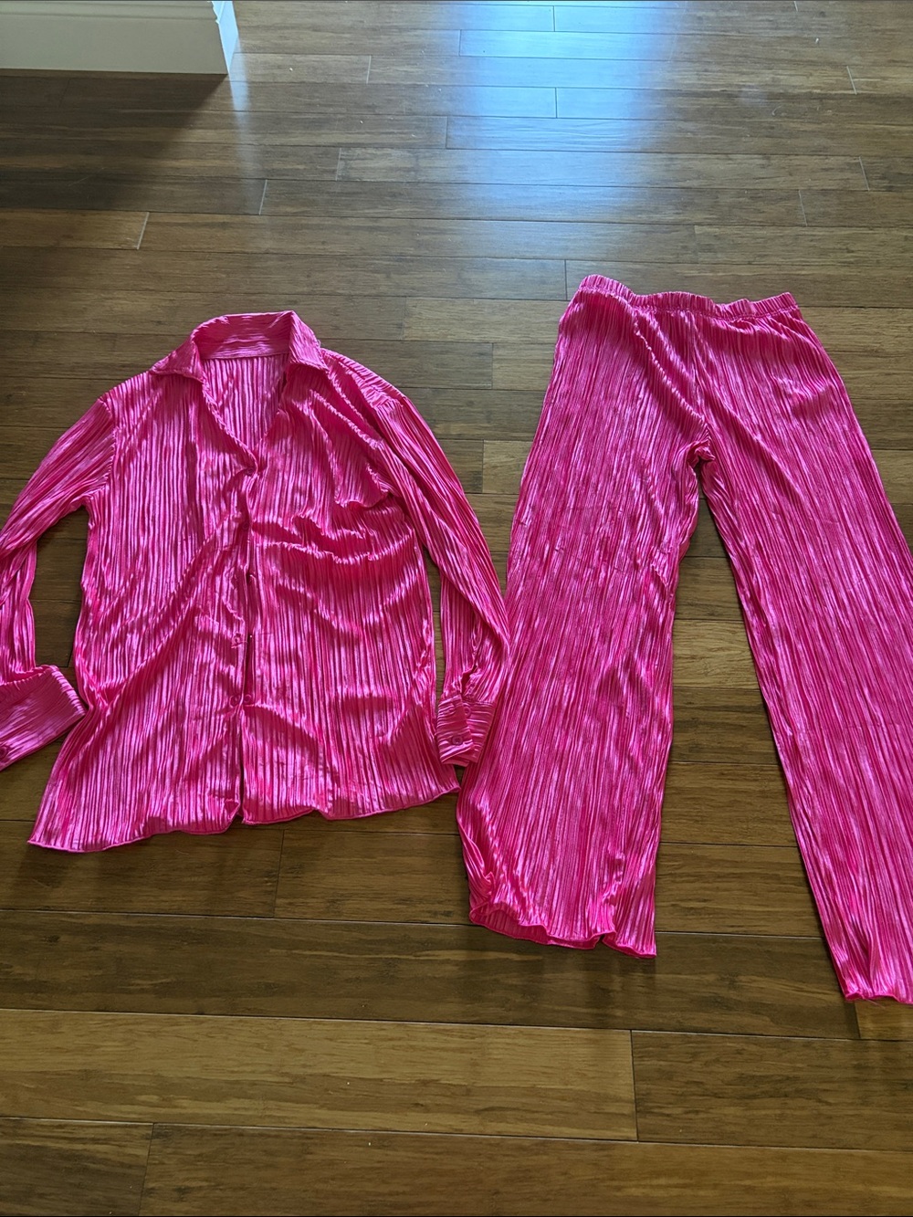 Hot Pink Pajama Set